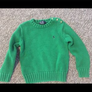 Boy’s Ralph Lauren Polo Green Sweater